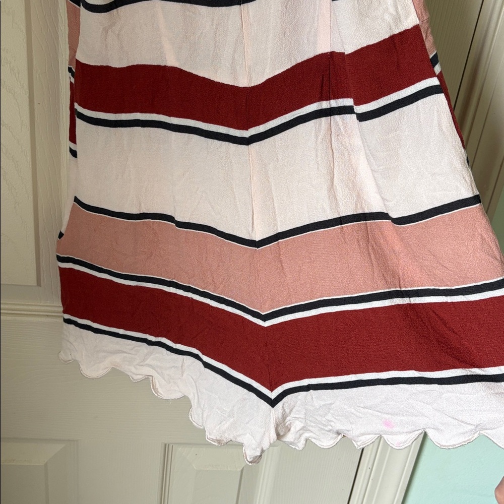 Kendall & Kylie Pink, Cream & Red StripedWomen’s One-Piece Romper - Picture 7 of 8